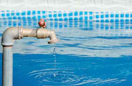 fuite d'eau piscine